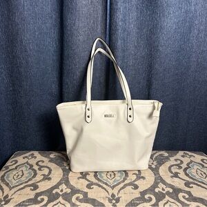 Elegant White Tote Bag